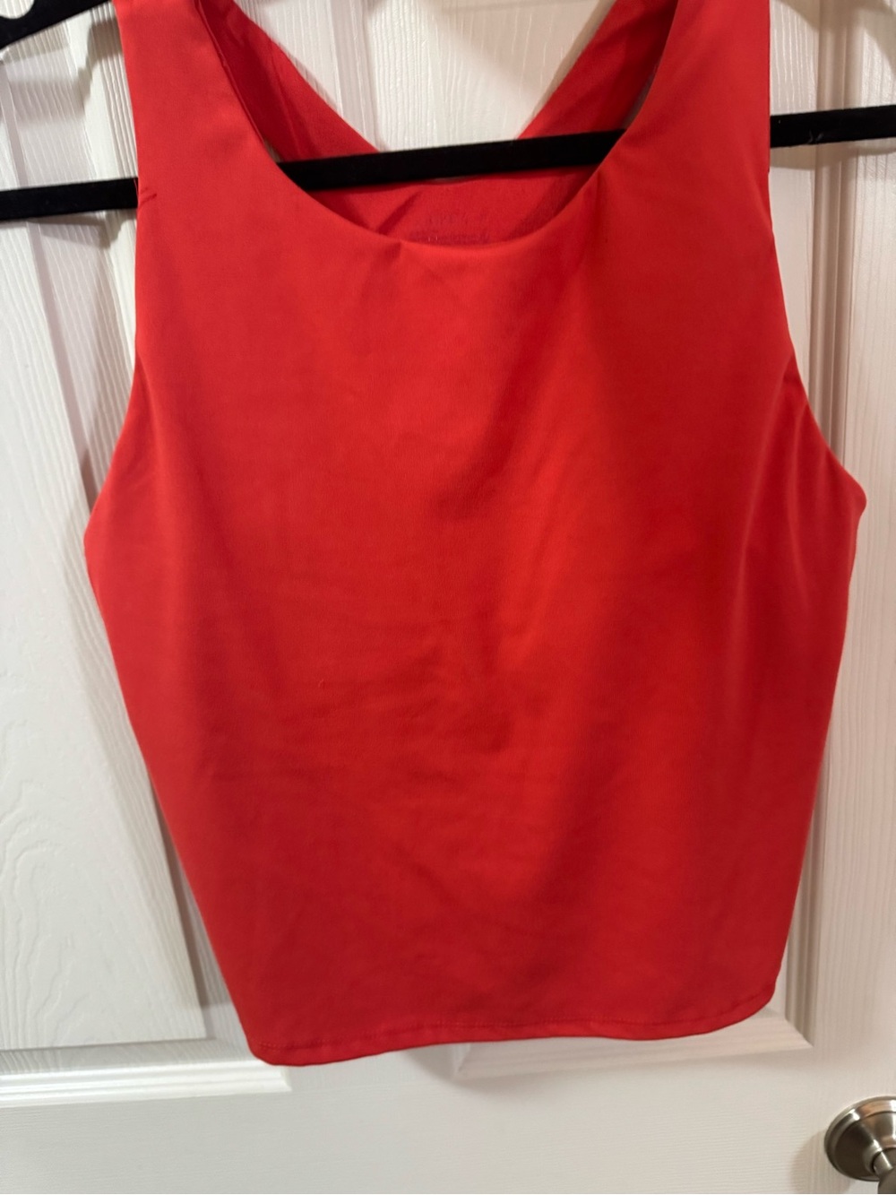 Jockey Bright Red Scoop Neck Tank with built in bra